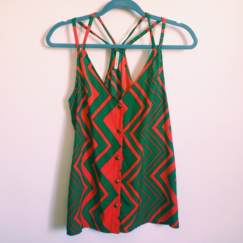 Colorful Strappy Top